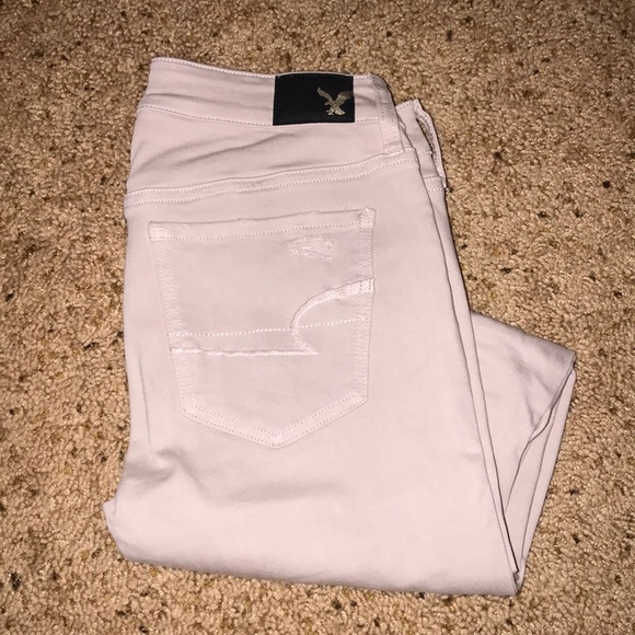 Cream/gray American Eagle Jegging - Picture 1 of 5
